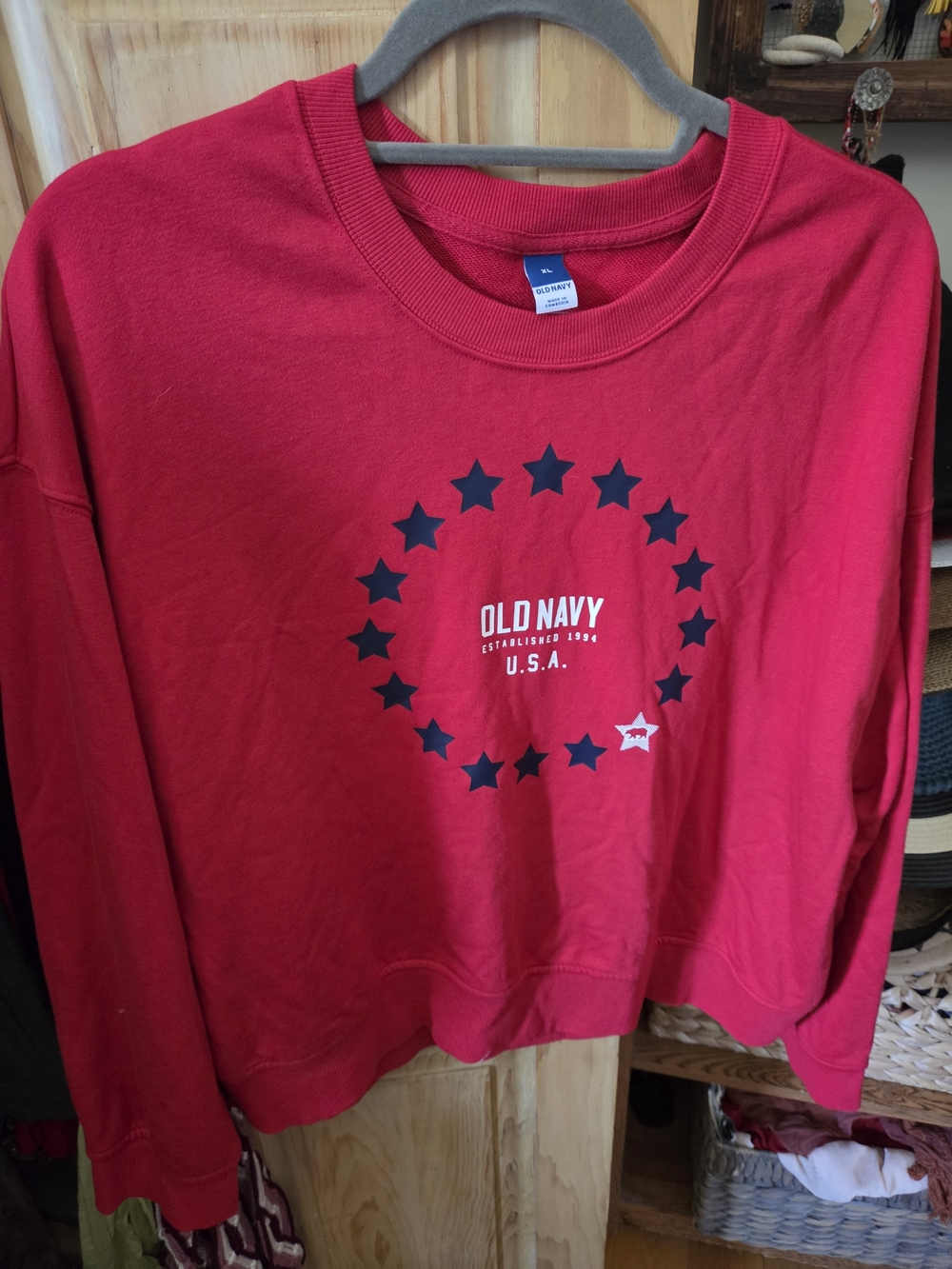 Old Navy Kids' Red Graphic Sweatshirt
